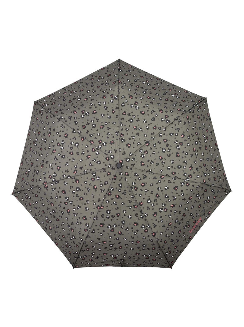 Ombrello robusto, ultra idrorepellente, con funzione di apertura/chiusura donna Isotoner Nero Cachi Bianco - Kiabi