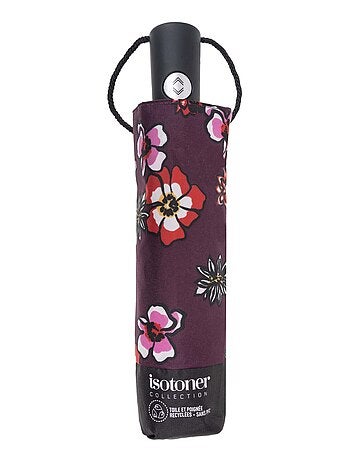 Ombrello robusto, ultra idrorepellente, con funzione di apertura/chiusura donna Isotoner