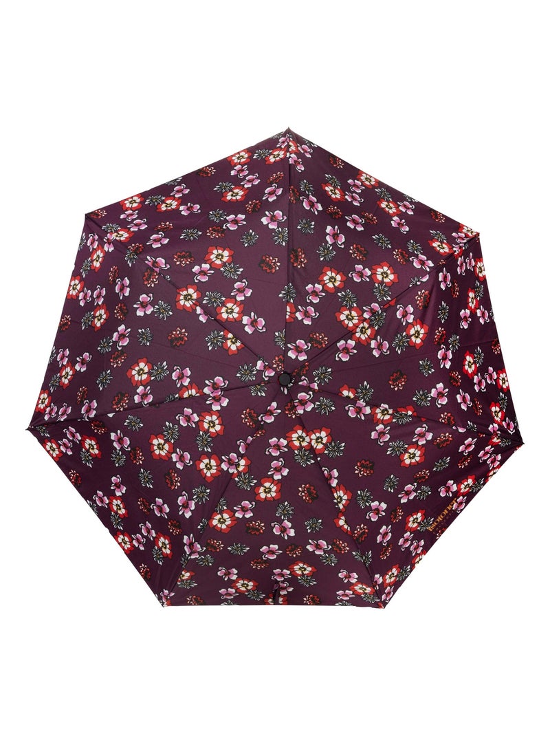 Ombrello robusto, ultra idrorepellente, con funzione di apertura/chiusura donna Isotoner Viola melanzana - Kiabi