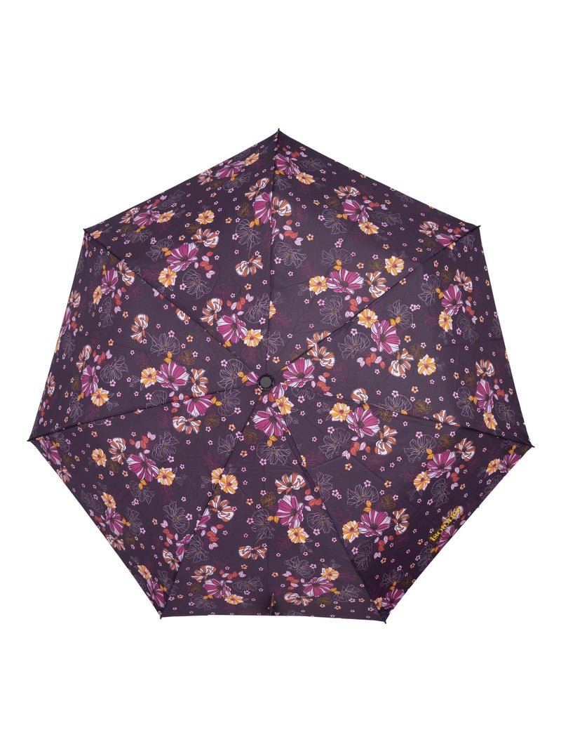 Ombrello robusto, ultra idrorepellente, con funzione di apertura/chiusura donna Isotoner Viola/Corallo - Kiabi
