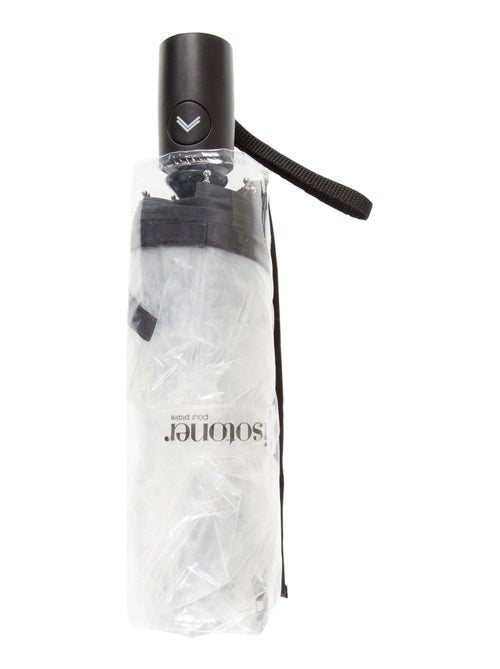 Ombrello solido, trasparente, apertura/chiusura manuale donna Isotoner - Kiabi