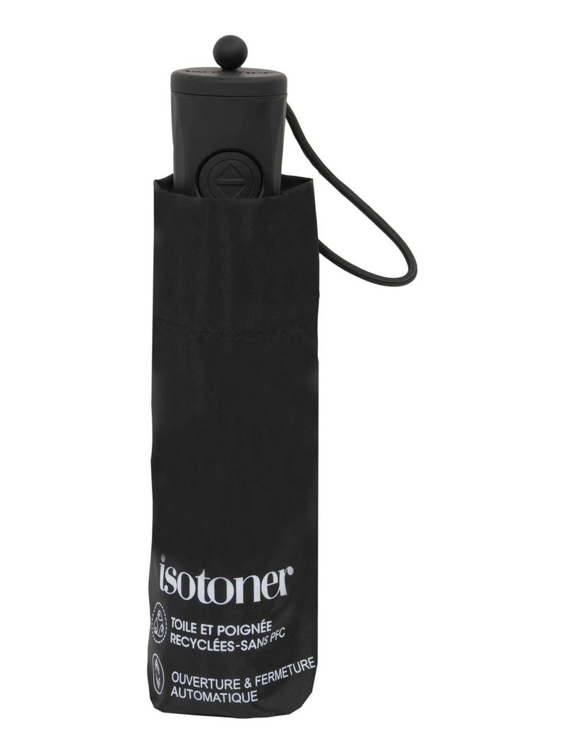 Ombrello solido, ultra idrorepellente, apertura automatica unisex adulto Isotoner Nero - Kiabi
