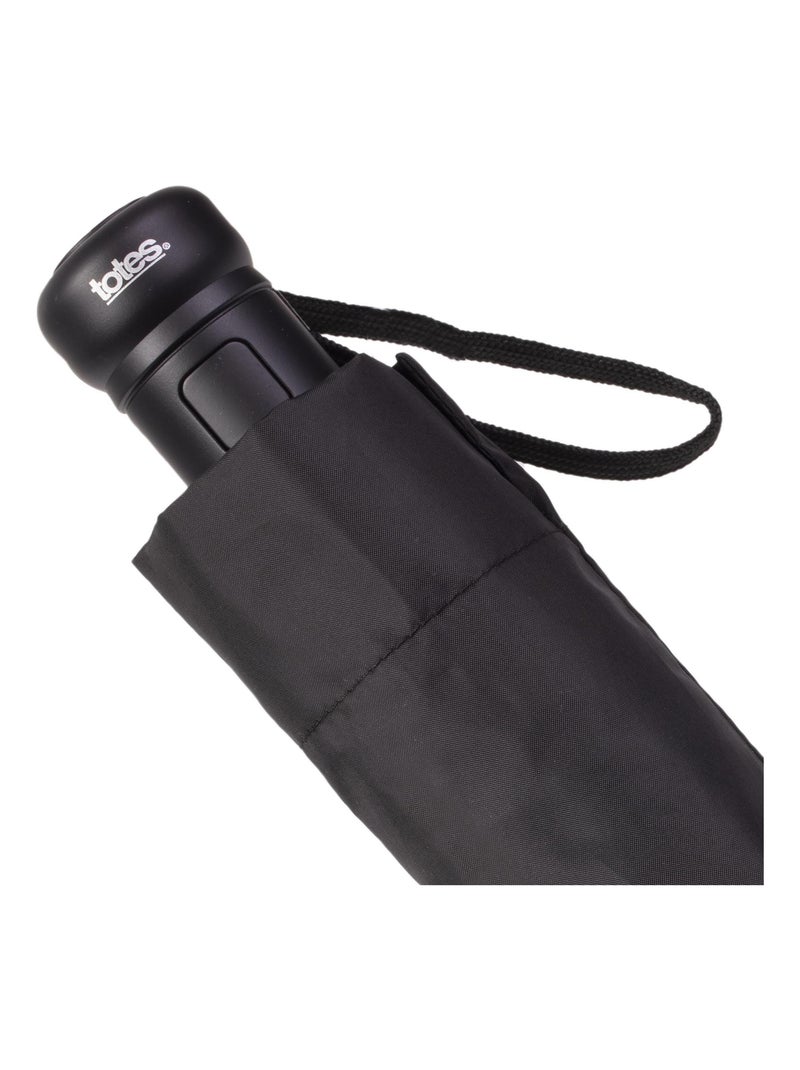 Ombrello solido, ultra idrorepellente, apertura automatica uomo Isotoner Nero - Kiabi