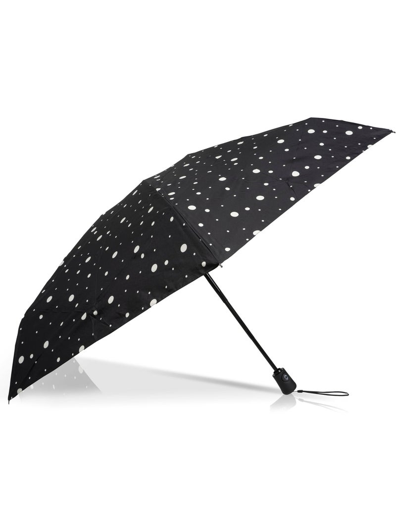 Ombrello solido, ultra idrorepellente, copertura larga 98 cm, apertura/chiusura donna Isotoner Nero Giallo - Kiabi