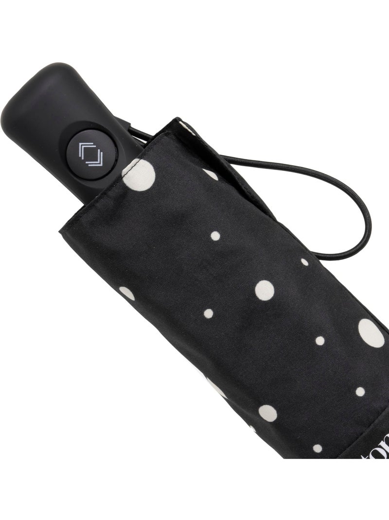 Ombrello solido, ultra idrorepellente, copertura larga 98 cm, apertura/chiusura donna Isotoner Nero Giallo - Kiabi