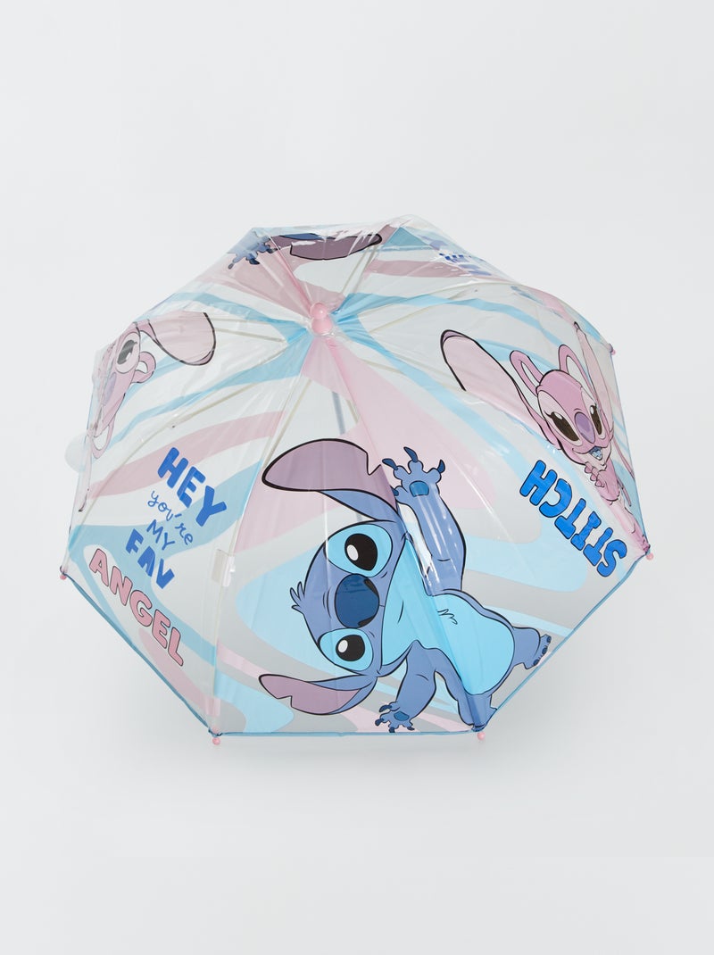 Ombrello Con Asta Rigida 'Stitch' - BLU - - 9.00