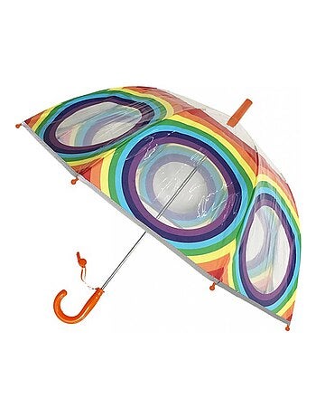 Ombrello trasparente per bambini, arcobaleno - SMATI