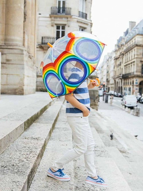 Ombrello trasparente per bambini, arcobaleno | SMATI - Kiabi