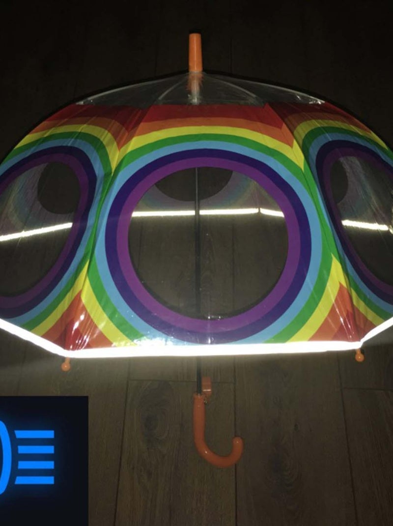Ombrello trasparente per bambini, arcobaleno | SMATI Multicolore - Kiabi