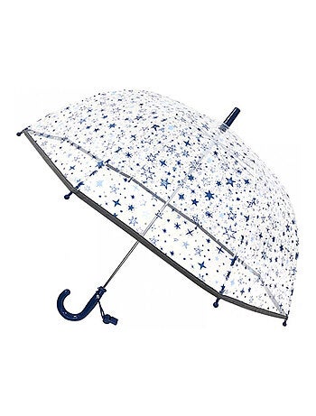 Ombrello trasparente per bambini, blue stars | SMATI
