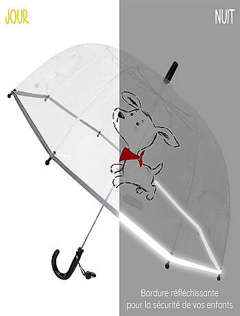 Ombrello trasparente per bambini, cagnolino scotty - SMATI