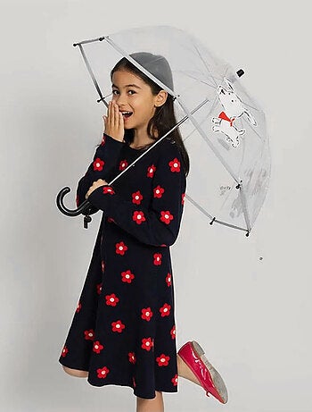 Ombrello trasparente per bambini, cagnolino scotty - SMATI