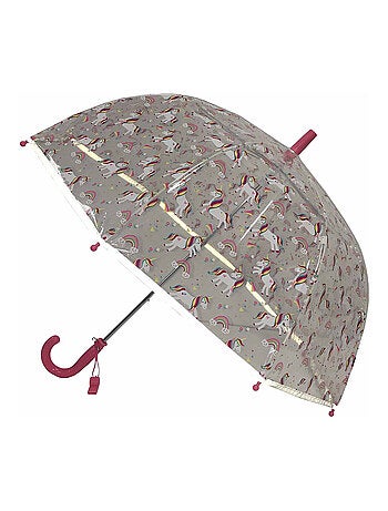 Ombrello trasparente per bambini, unicorno | SMATI