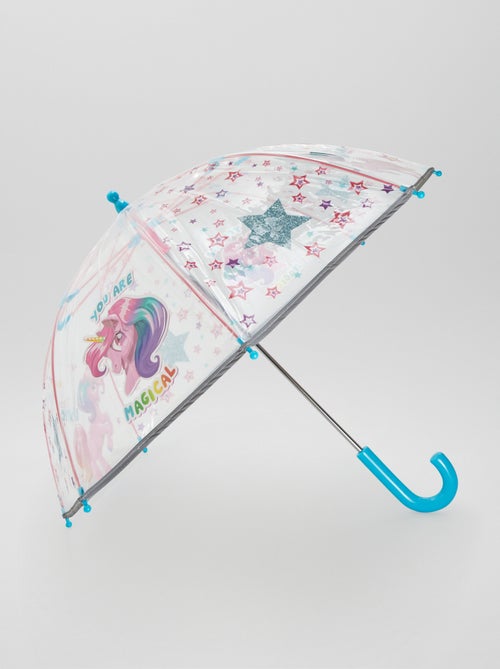 Ombrello trasparente 'Unicorno' - Kiabi