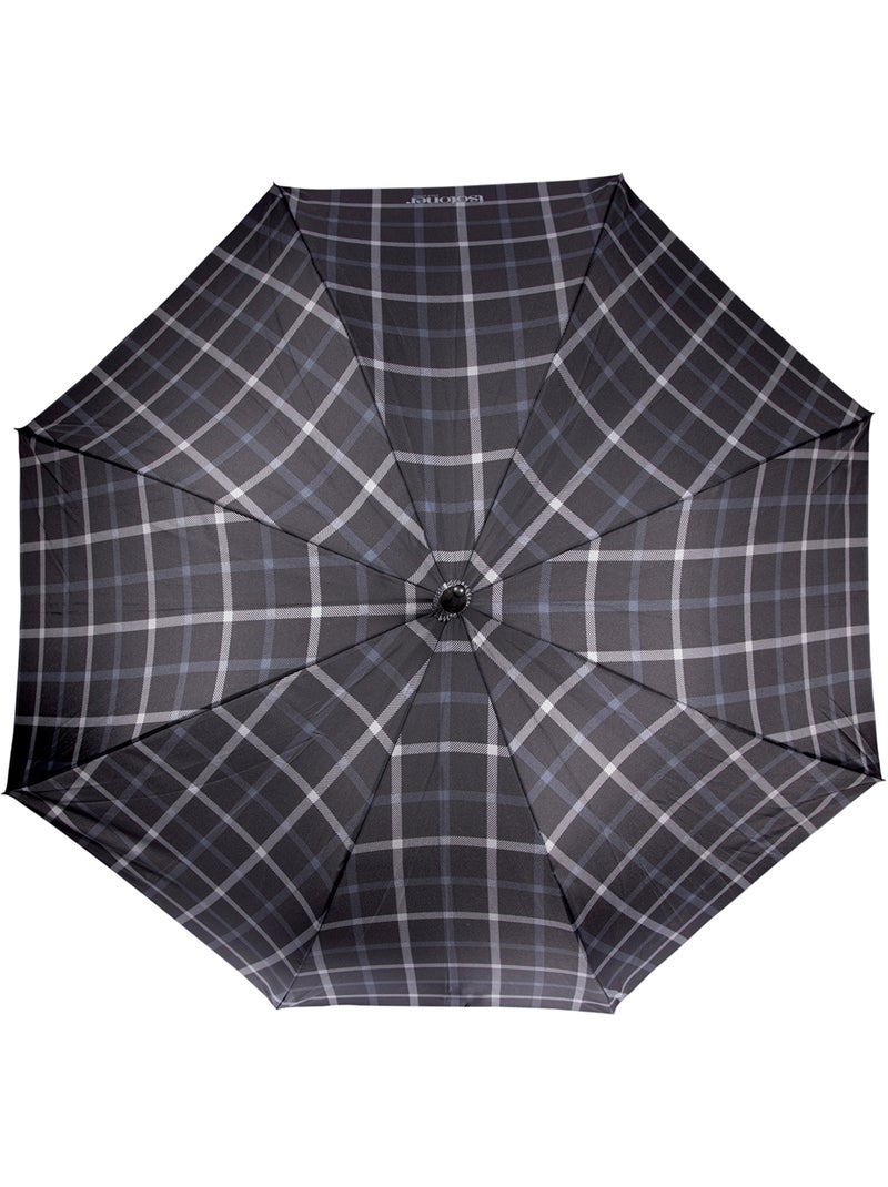 Ombrello X-tra Sturdy, ultra idrorepellente, apertura/chiusura automatica uomo Isotoner Grigio nero - Kiabi