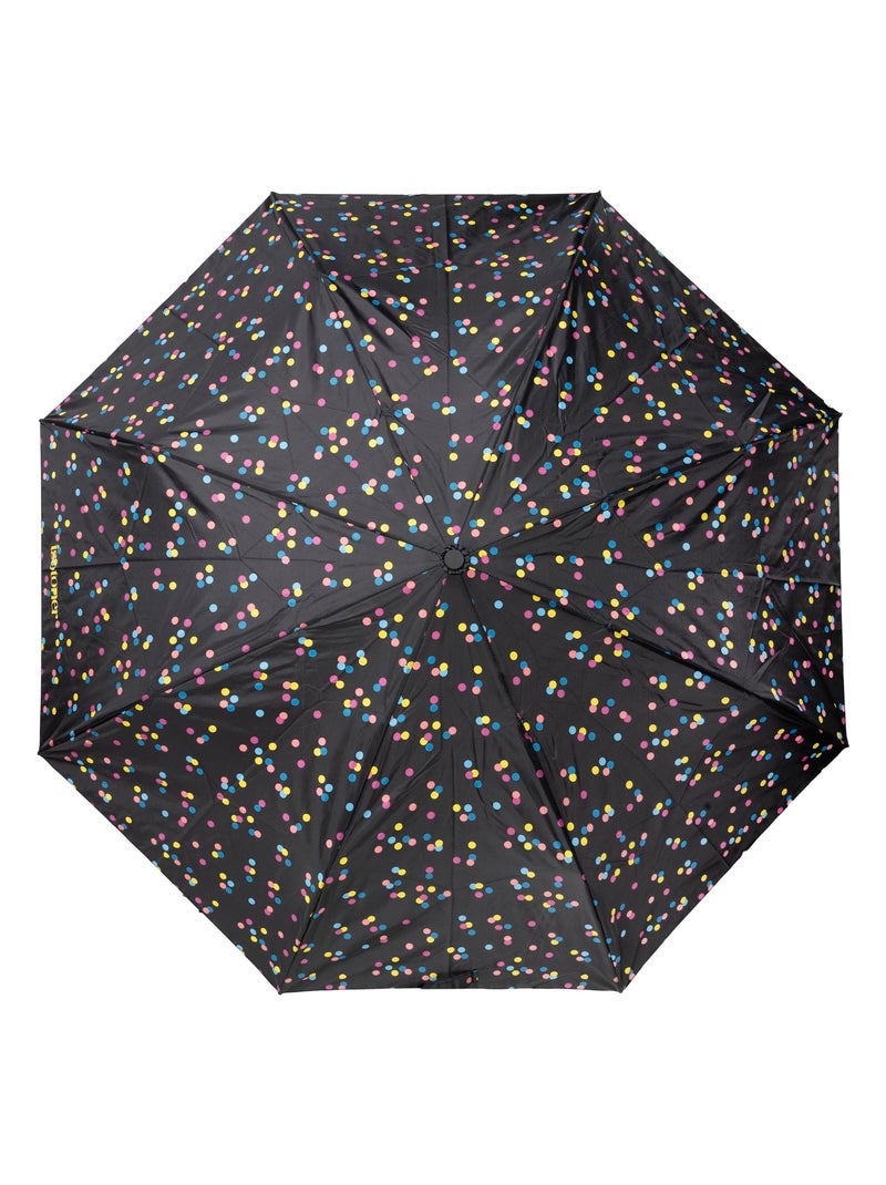 Ombrello xtra solide 28 cm, idrorepellente, apertura/chiusura automatica donna isotoner Nero Rosa - Kiabi