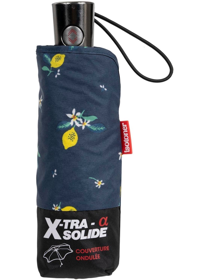 Ombrello xtra solide antiribaltamento, 23 cm, idrorepellente, apertura/chiusura donna isotoner Blu Giallo - Kiabi