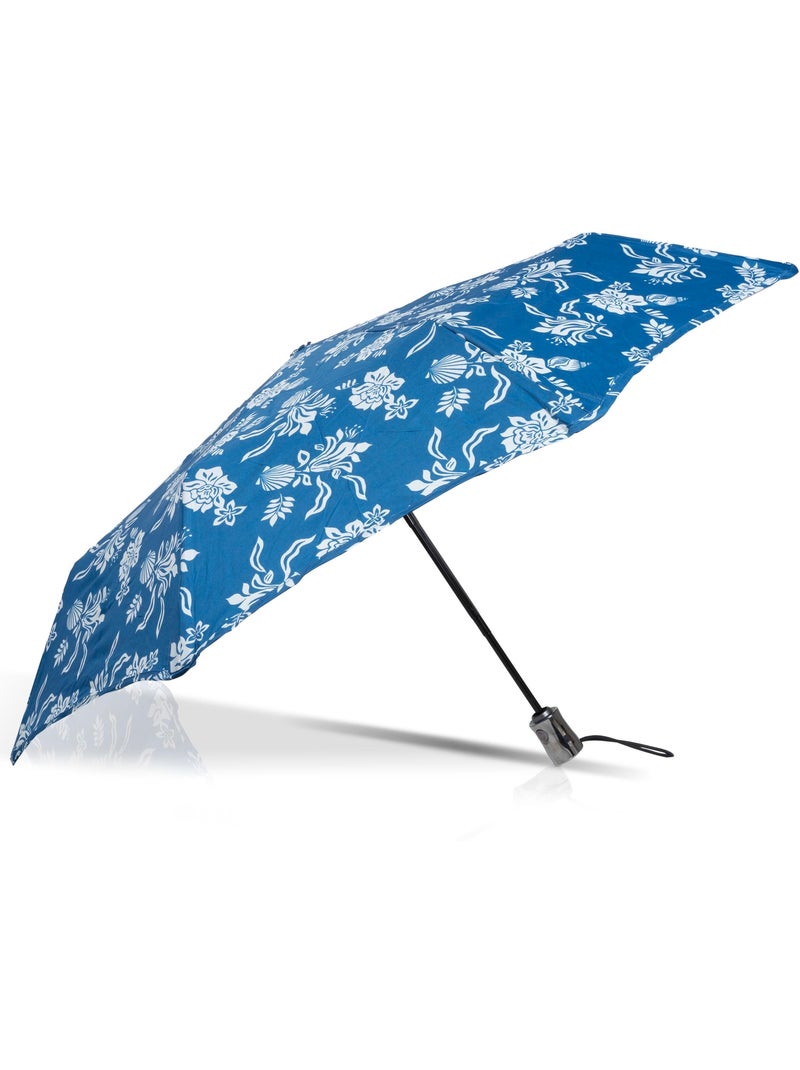 Ombrello xtra solide antiribaltamento, 28 cm, idrorepellente, apertura/chiusura donna isotoner Blu Bianco - Kiabi