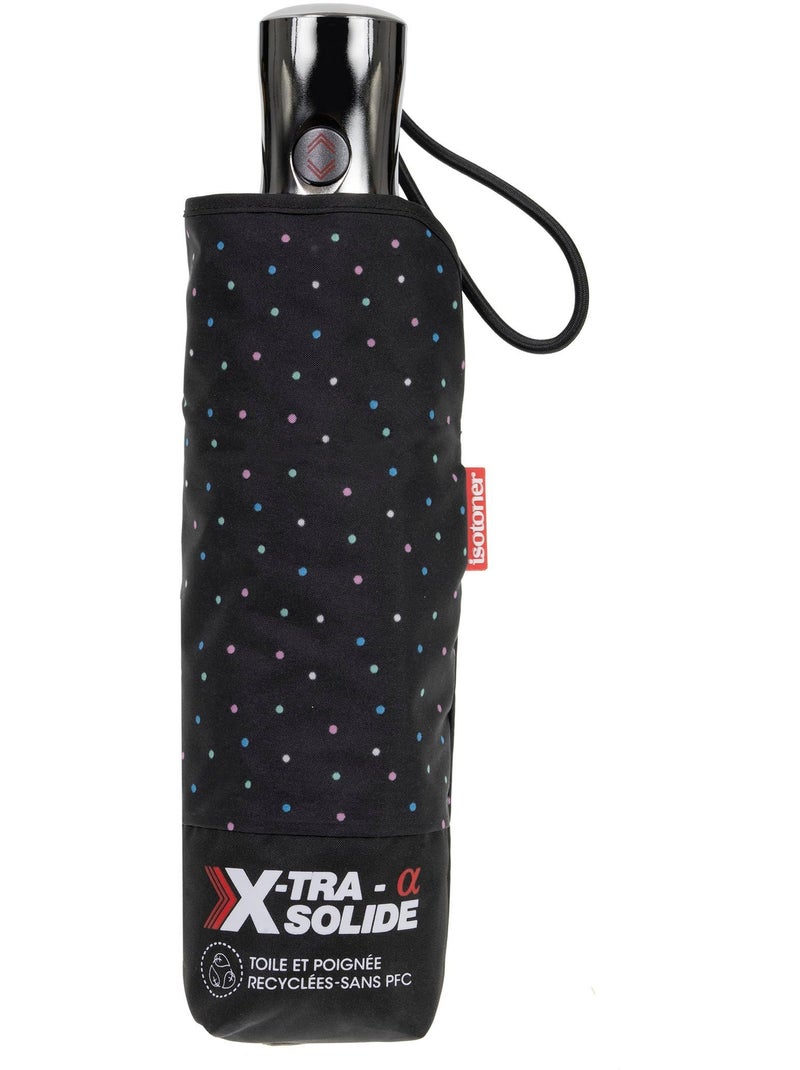 Ombrello xtra solide antiribaltamento, 28 cm, idrorepellente, apertura/chiusura donna isotoner Nero Rosa Blu - Kiabi