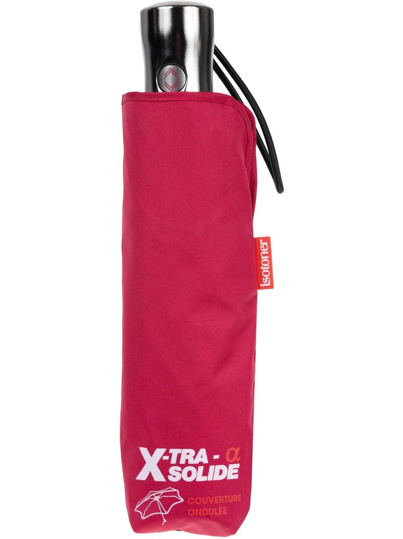 Ombrello xtra solide antiribaltamento, 28 cm, idrorepellente, apertura/chiusura donna isotoner Rosa lampone - Kiabi