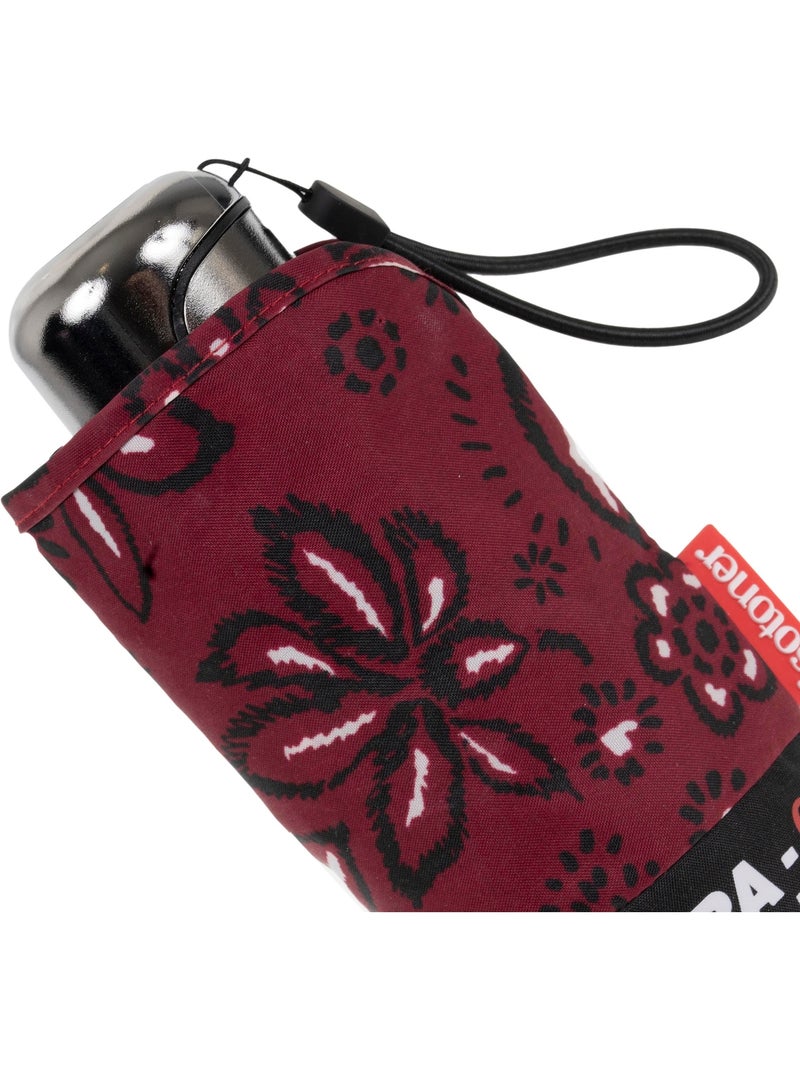 Ombrello xtra solide: resistente al ribaltamento, compatto e leggero, 17,5 cm, donna isotoner Bianco Bordeaux - Kiabi
