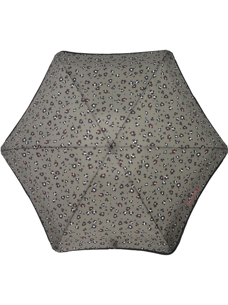 Ombrello xtra solide: resistente al ribaltamento, compatto e leggero, 17,5 cm, donna isotoner Nero Cachi Bianco - Kiabi