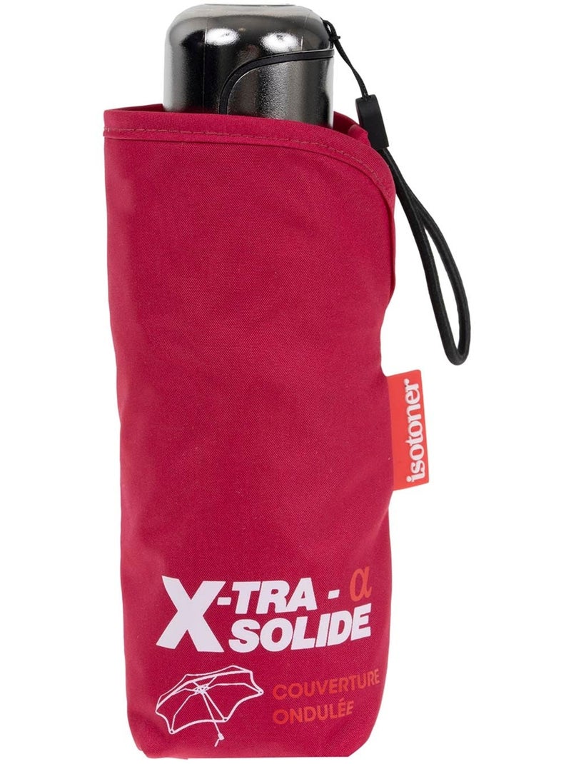 Ombrello xtra solide: resistente al ribaltamento, compatto e leggero, 17,5 cm, donna isotoner Rosa lampone - Kiabi