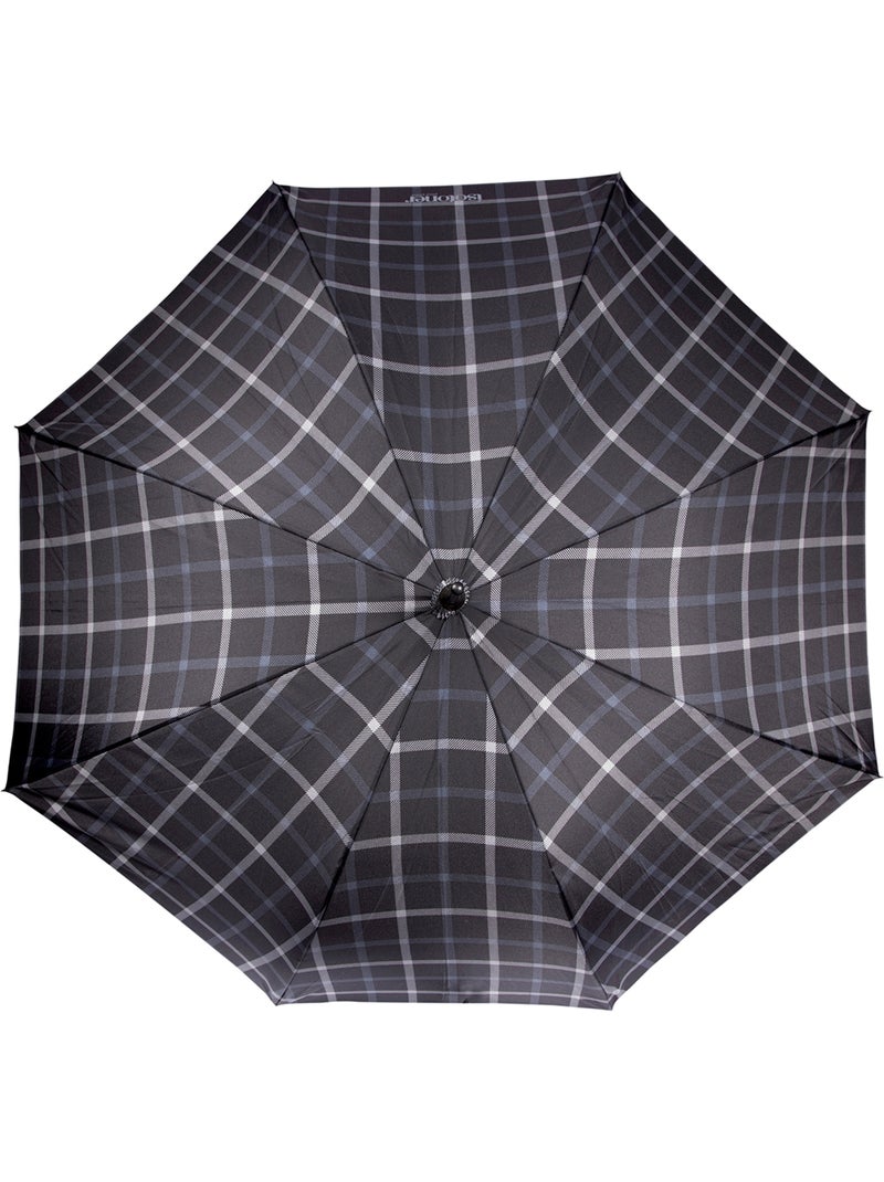 Ombrello xtra solido, idrorepellente, apertura/chiusura automatica uomo isotoner Grigio nero - Kiabi