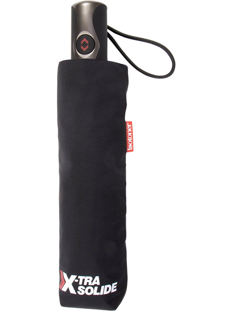 Ombrello xtra solido, idrorepellente, apertura/chiusura automatica uomo isotoner Nero - Kiabi