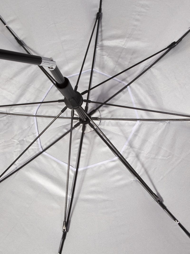 Ombrellone con lampone, Arco di 180 cm - Anti-UV UPF50+ - Struttura antivento Rosa lampone - Kiabi