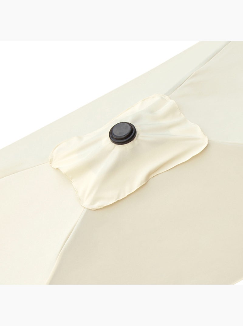 Ombrellone da balcone 200x120 cm palo in alluminio aktive giardino Crema - Kiabi