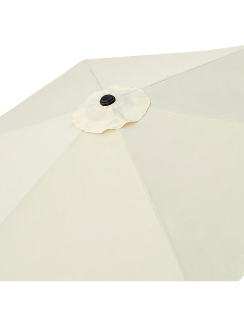 Ombrellone da giardino esagonale Ø300 cm con doppio sistema di carrucole Aktive - Kiabi