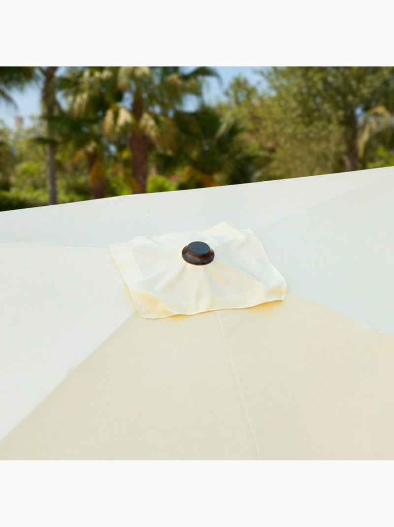 Ombrellone da giardino quadrato 270x270 cm con protezione UV50 Aktive Crema - Kiabi