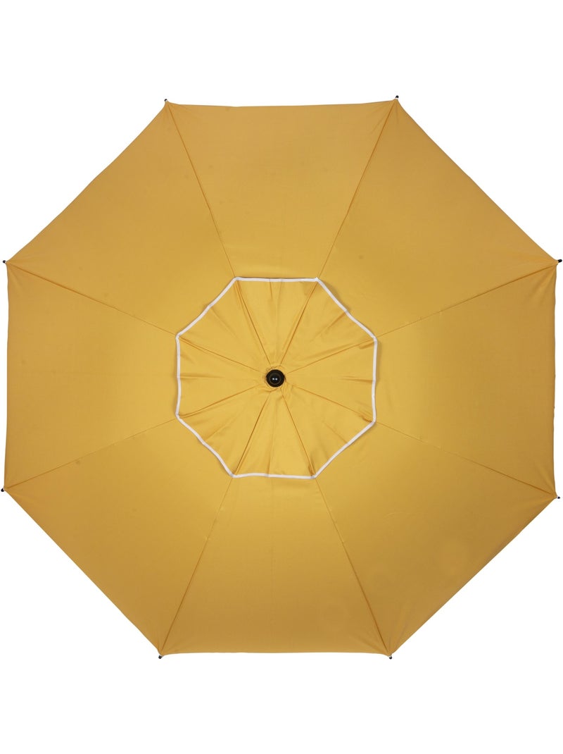 Ombrellone giallo, Arco di 180 cm - Anti-UV UPF50+ - Struttura antivento Giallo - Kiabi