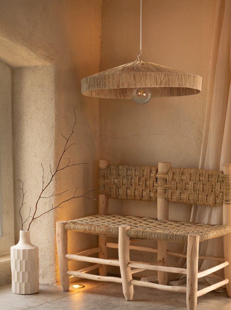 Ombrellone in rafia Japandi Beige - Kiabi