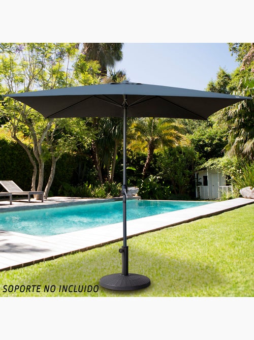 Ombrellone rettangolare 200x300cm palo alluminio antracite aktive giardino - Kiabi