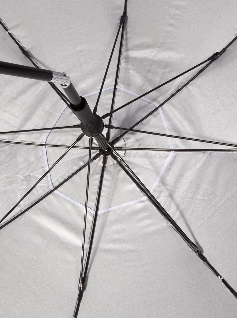 Ombrellone Tropical Flowers, Arco di 180 cm - Anti-UV UPF50+ - Struttura antivento Rosa rosso - Kiabi