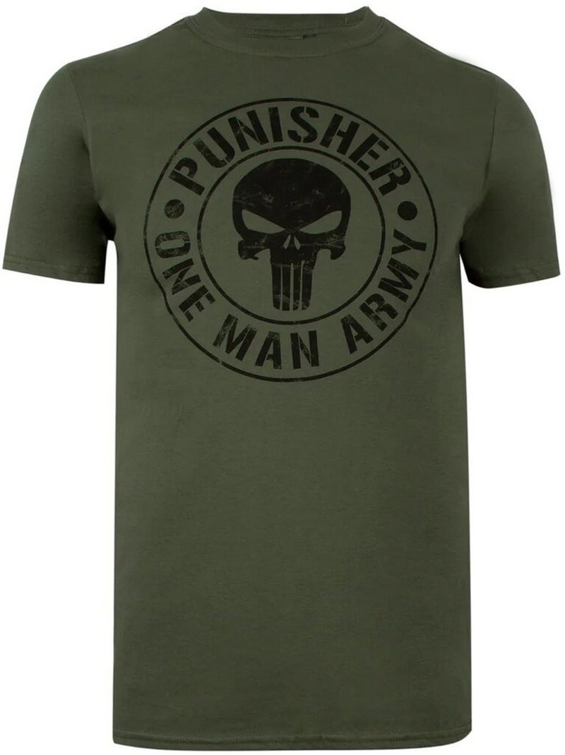 One man army maglietta uomo - il punitore Verde kaki - Kiabi