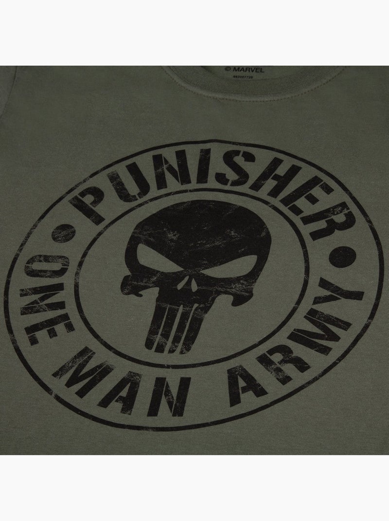 One man army maglietta uomo - il punitore Verde kaki - Kiabi