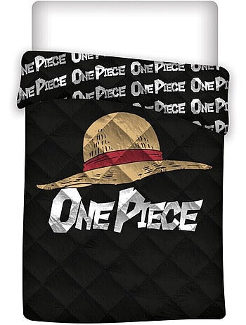 One Piece, Piumino Bambino Stampato Reversibile, CAPPELLO DI PAGLIA
