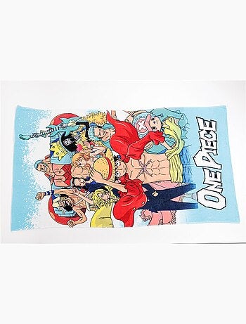 One Piece — Telo mare grande per bambini stampato 100% cotone, LUFFY