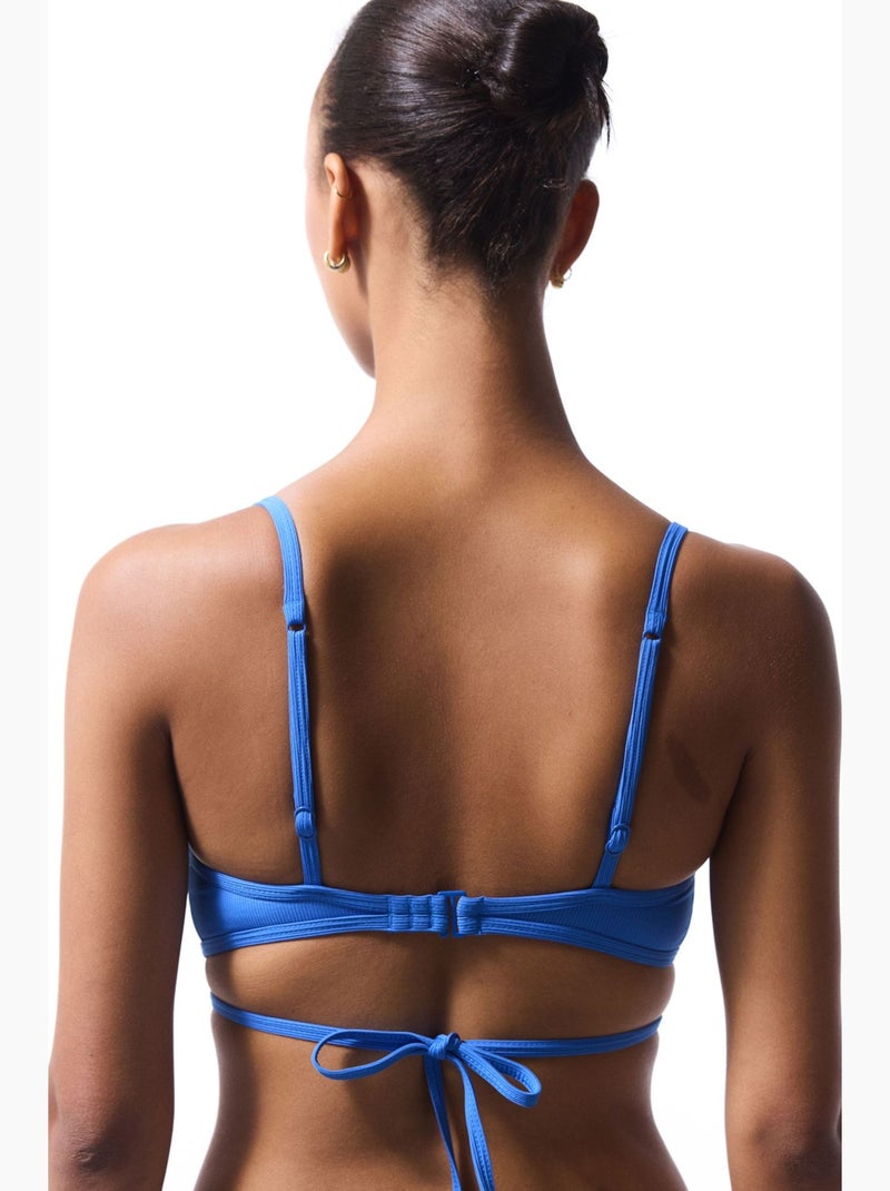 Ophelia top bikini dal taglio minimal penti Blu elettrico - Kiabi