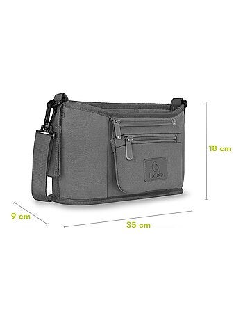 Organizer per passeggino - LIONELO Small Cube - 35x18x9 cm - Spazioso - Materiale facile da pulire