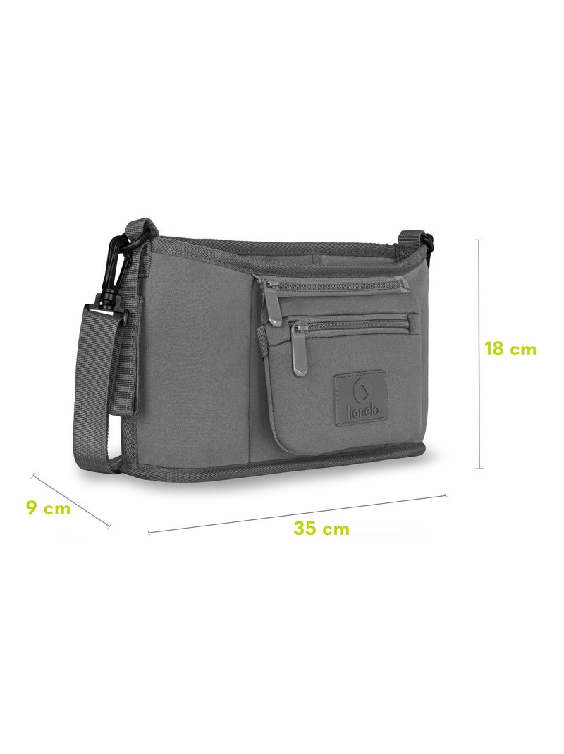 Organizer per passeggino - LIONELO Small Cube - 35x18x9 cm - Spazioso - Materiale facile da pulire Grigio - Kiabi