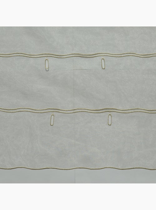 Organza a tinta unita modulabile con asole ricamate - Kiabi