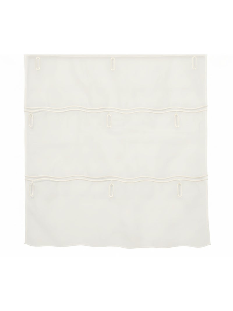 Organza a tinta unita modulabile con asole ricamate Beige - Kiabi