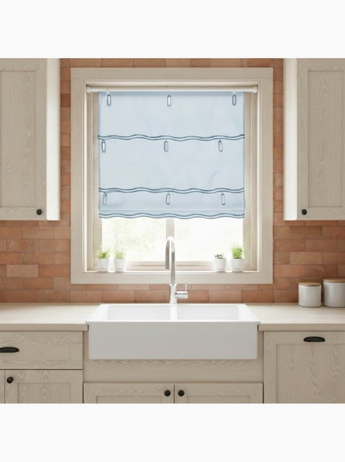 Organza a tinta unita modulabile con asole ricamate - Kiabi Organza a tinta unita modulabile con asole ricamate - Kiabi