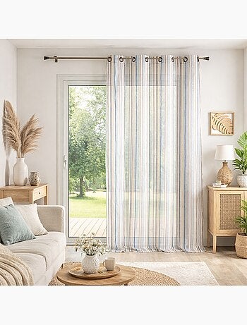 Organza velata a righe