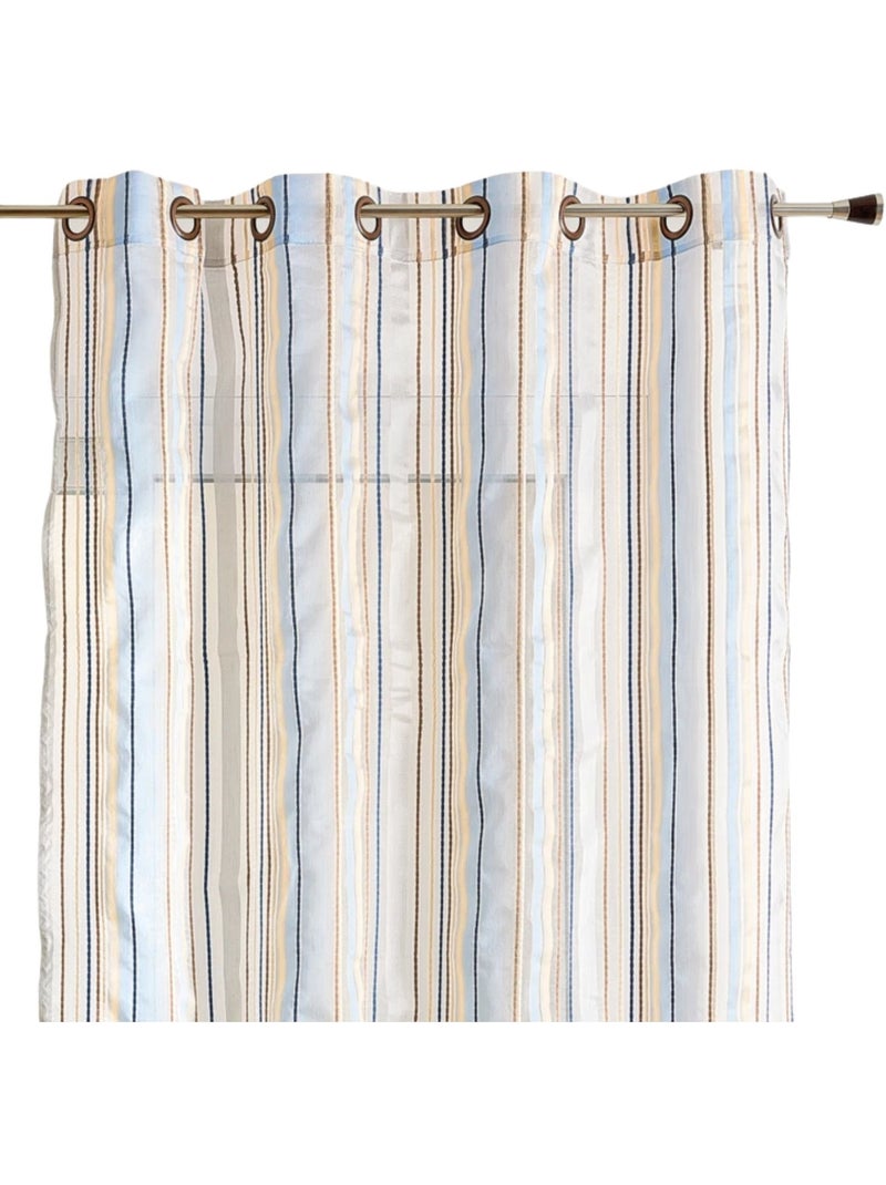 Organza velata a righe Blu - Kiabi