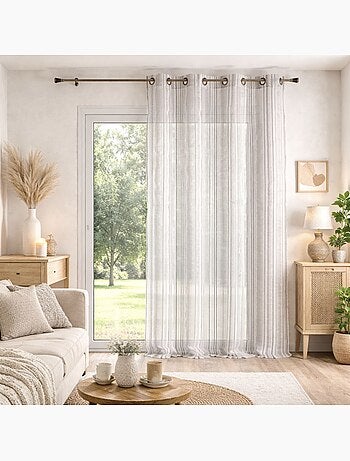 Organza velata a righe